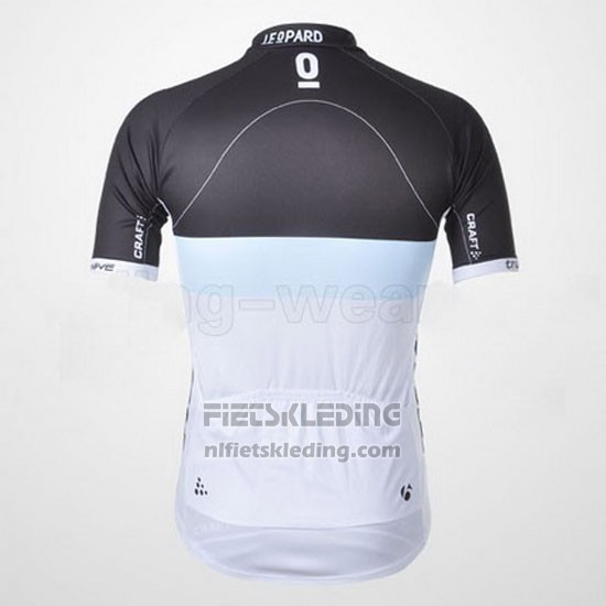 2011 Fietskleding Trek Leqpard Azuur en Zwart Korte Mouwen en Koersbroek